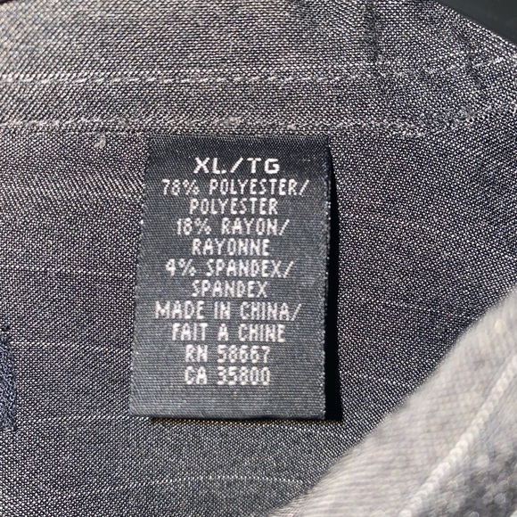 Kenneth Cole pinstripe dress shirt - XL - Picture 4 of 4